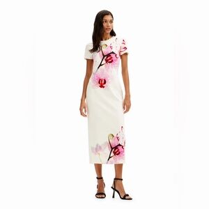 Desigual M. Christian Lacroix orchid midi dress XL